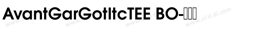 AvantGarGotltcTEE BO字体转换